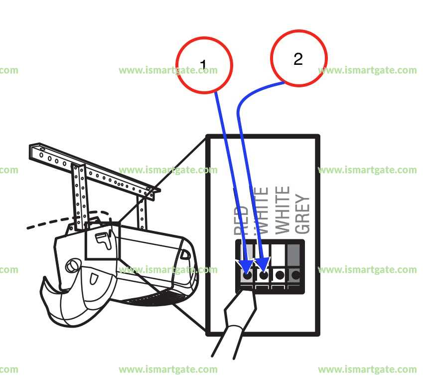 schematic craftsman garage door opener sensor wiring diagram