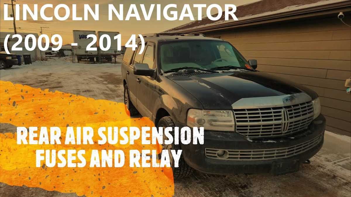 schematic diagram air suspension system 2004 navigator