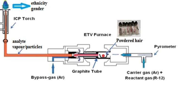 schematic diagram of a an icp torch