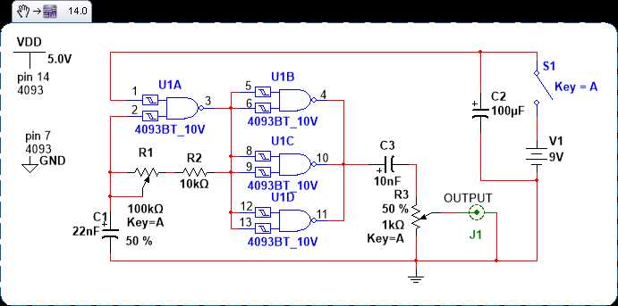 schematic diagram of audio generator