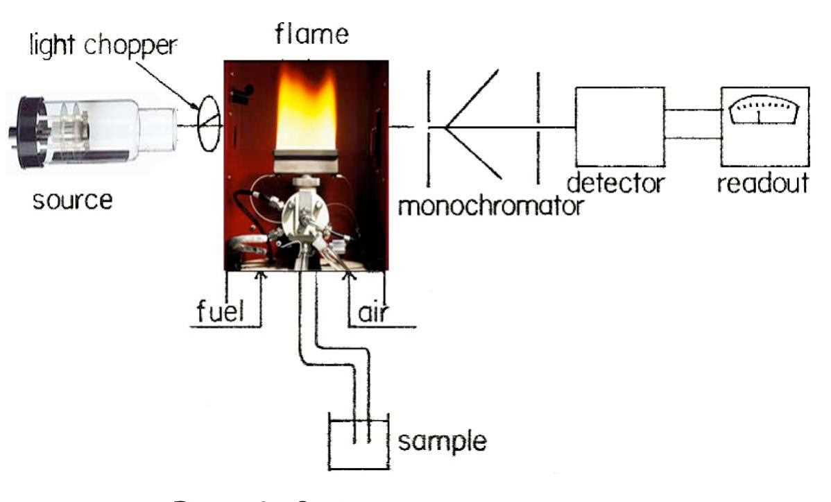 schematic diagram of flame spectrophotometer