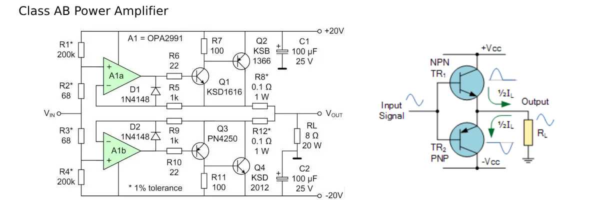 schematic diagram of omega power amplifier