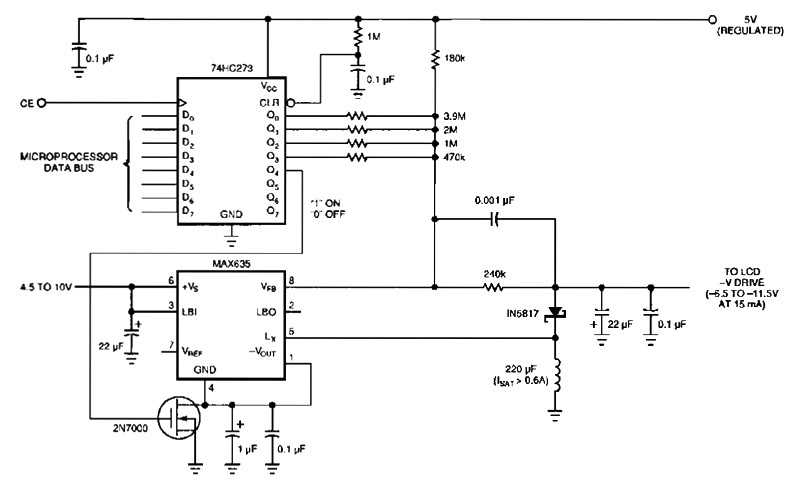 schematic diagram of power connector lcd monitor
