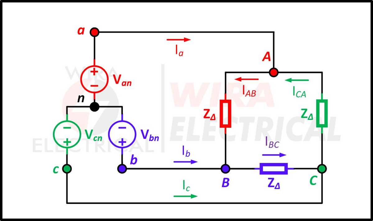 schematic diagram of wye delta connection