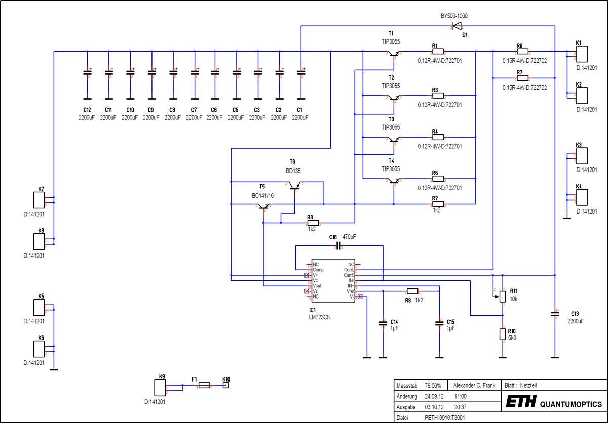 schematic diagram switching power supply