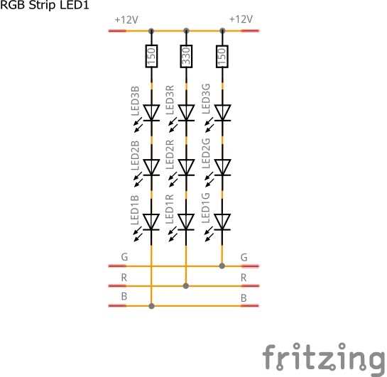 schematic led strip circuit diagram