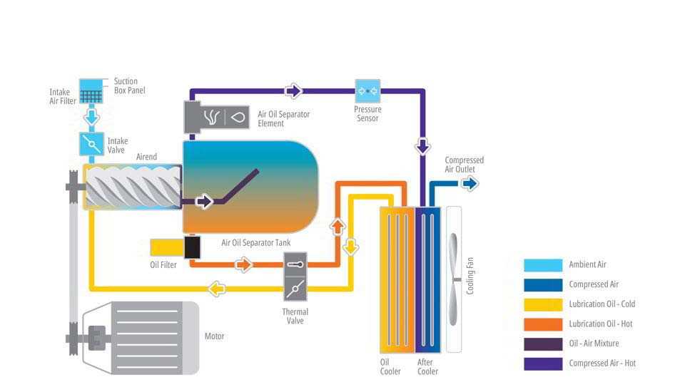 schematic screw compressor diagram schematic screw compressor diagram