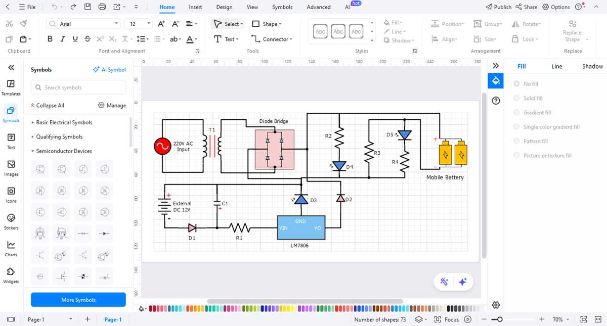 schematic symbols diagram battery