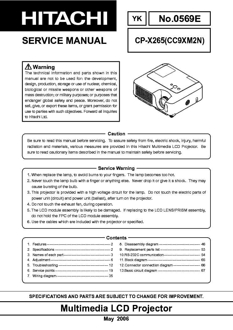 schematics or diagrams hitachi l32a403
