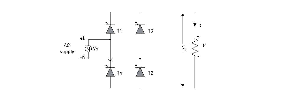 scr bridge rectifier circuit diagram