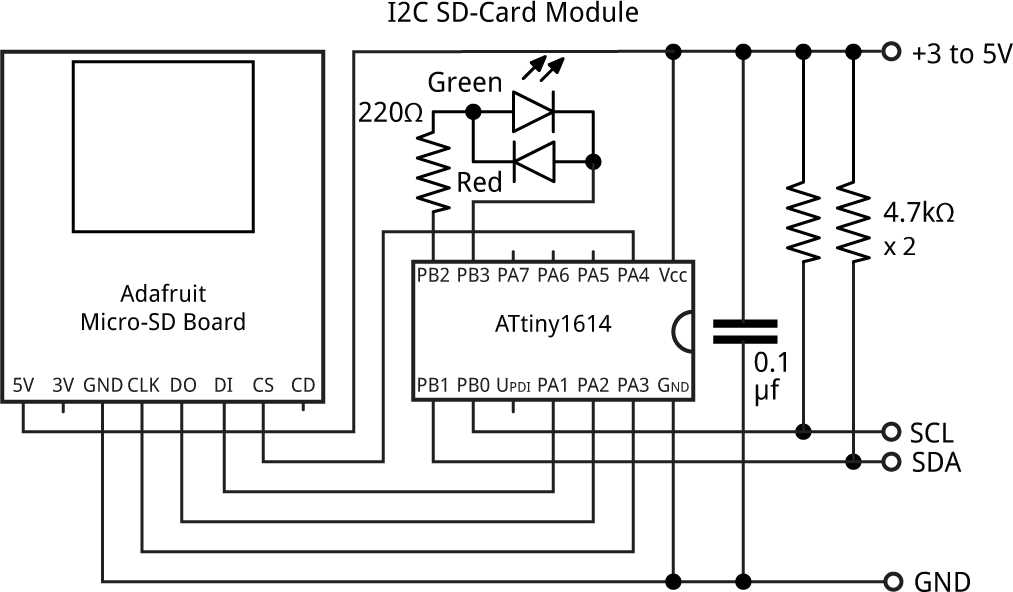 sd card module circuit diagram