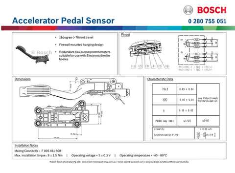6 pin accelerator pedal position sensor wiring diagram