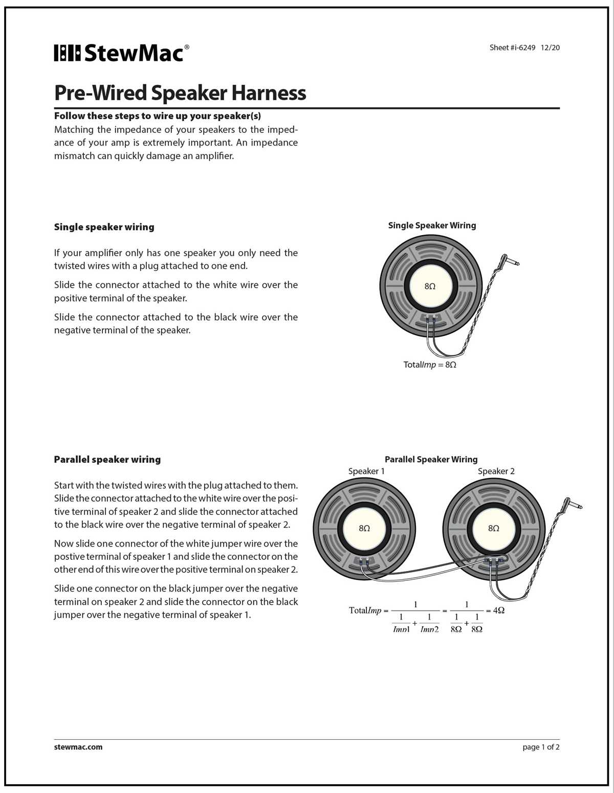 series vs parallel speakers wiring diagram