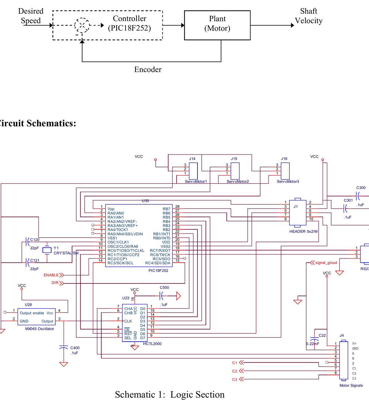 servo motor driver circuit diagram