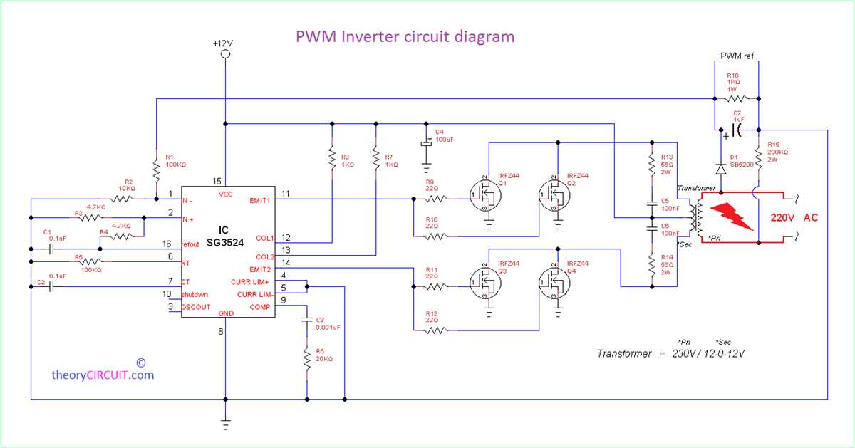 sg3525 inverter circuit diagram