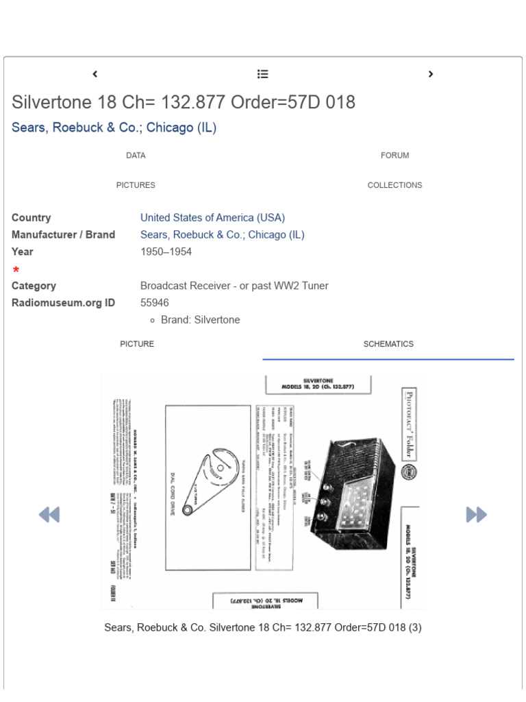 silvertone model 18 schematic diagram