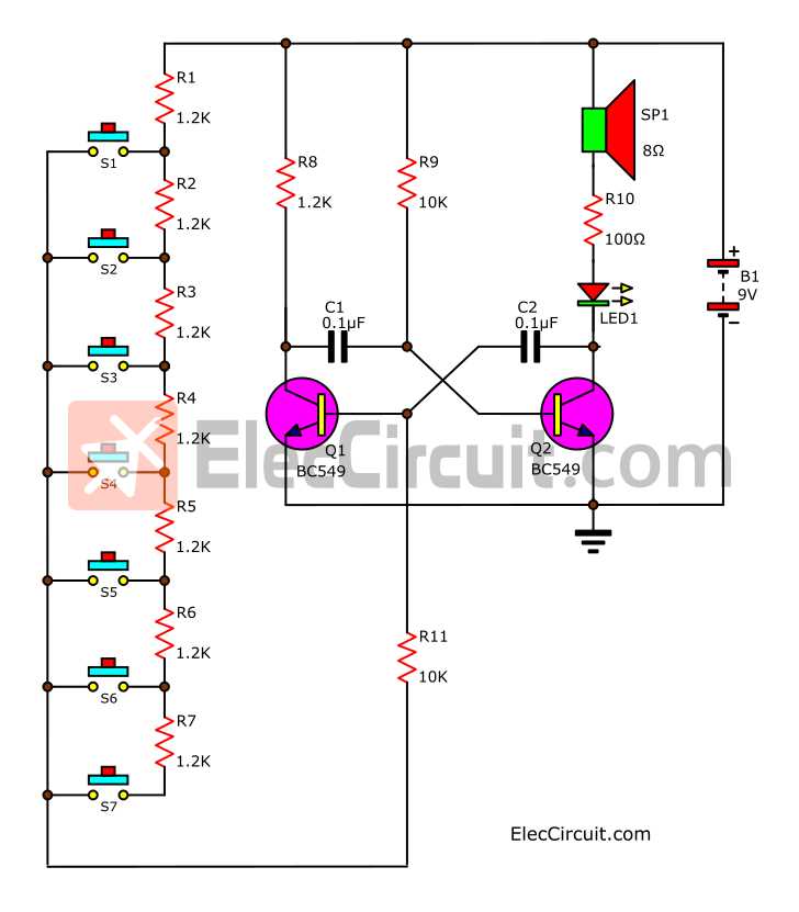 simple circuit diagram project