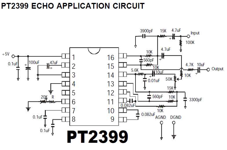 simple echo circuit diagram