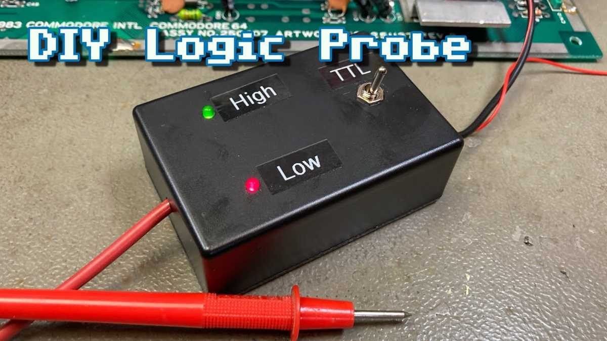 simple logic probe circuit diagram