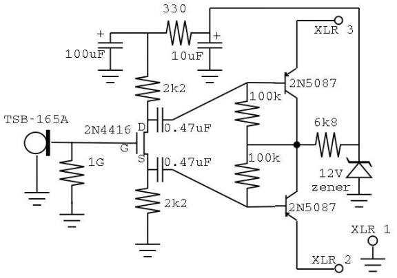 simple microphone circuit diagram