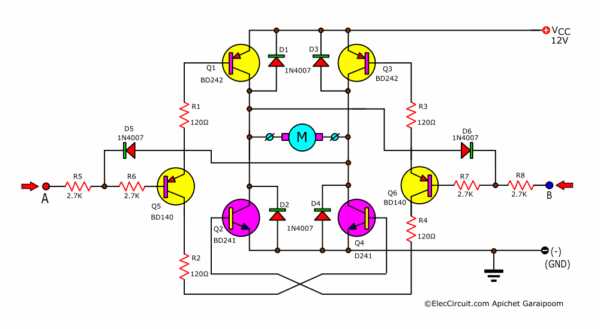 simple motor control circuit diagram