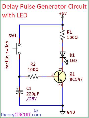simple on delay timer circuit diagram