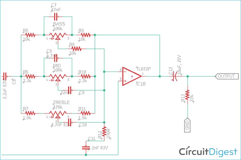 simple tone control circuit diagram simple tone control circuit diagram