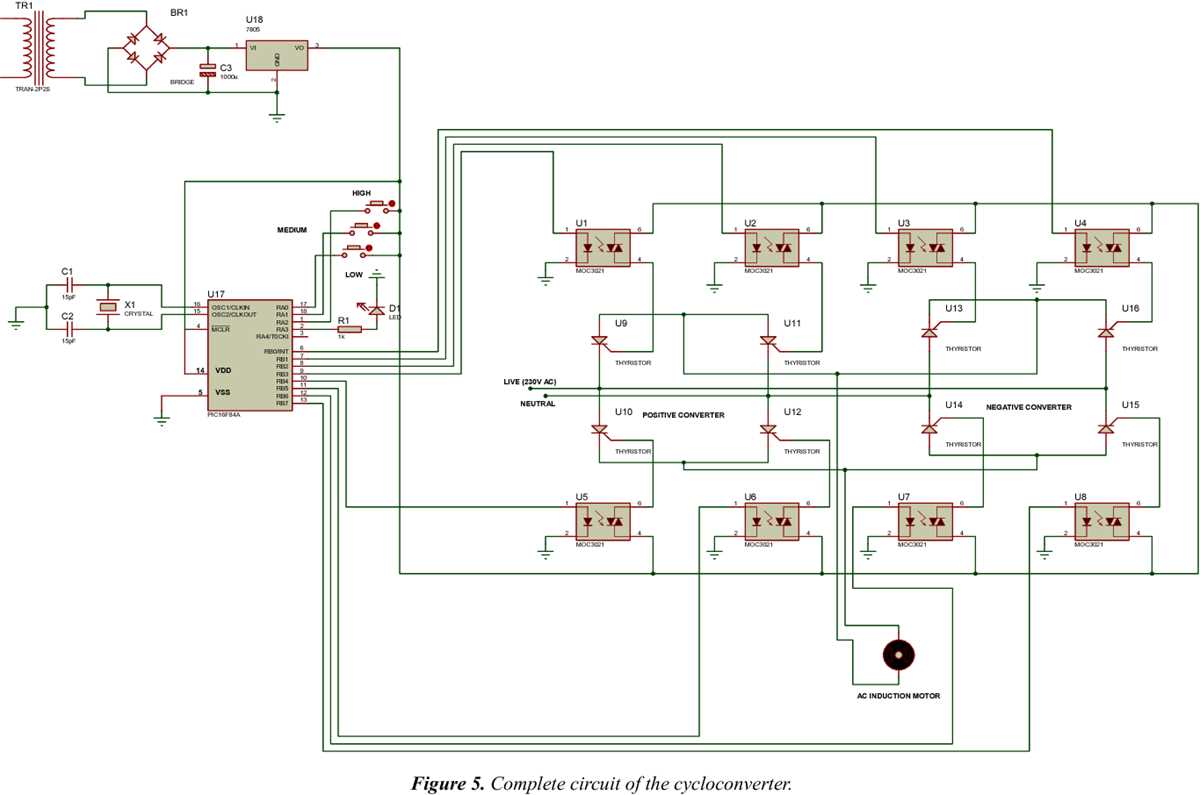 single phase ac motor speed control circuit diagram