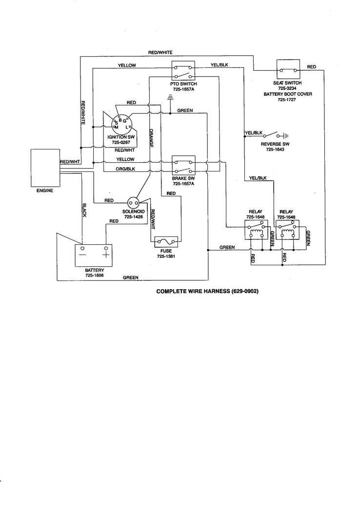 zero turn mower wiring diagram