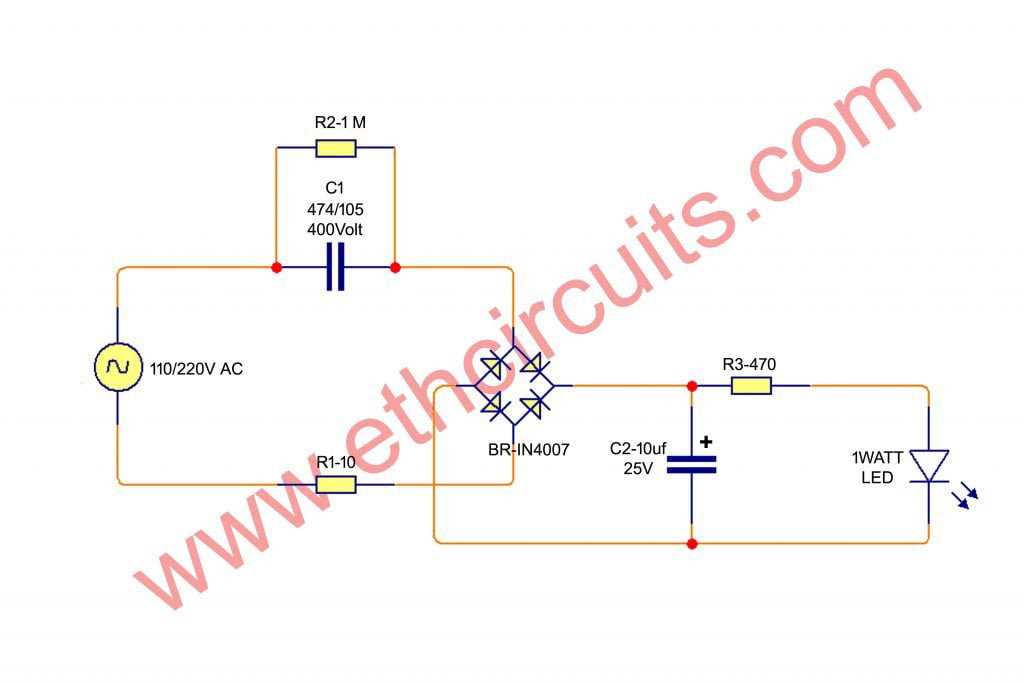20w led driver circuit diagram