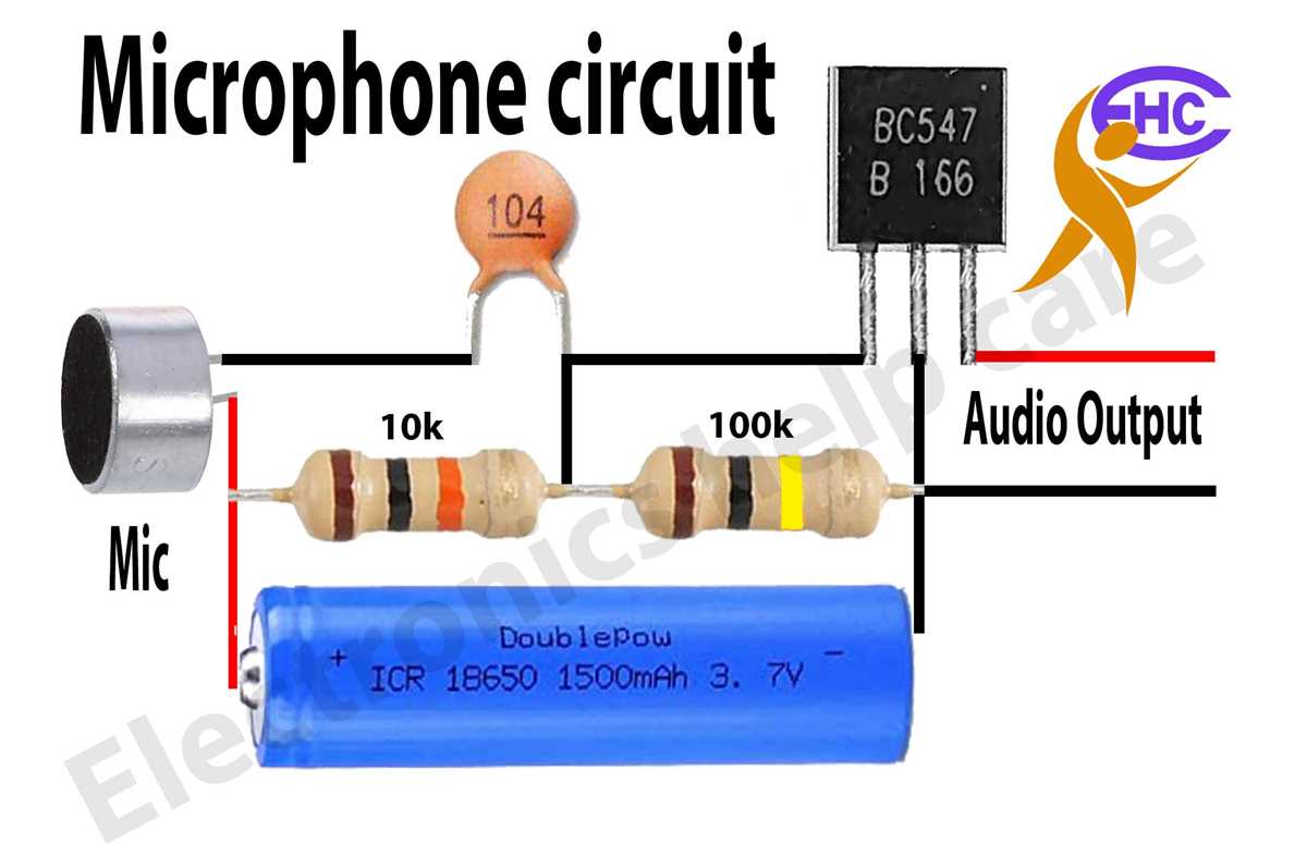schematic diagram for headphone with microphone schematic diagram for headphone with microphone