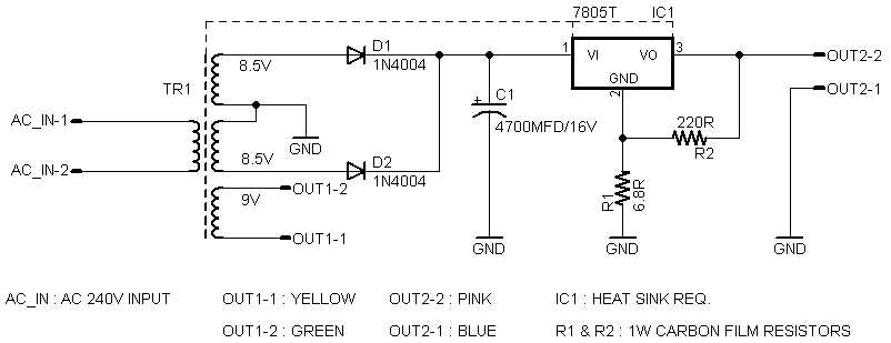 dortex sd 806 schematic diagram for power supply