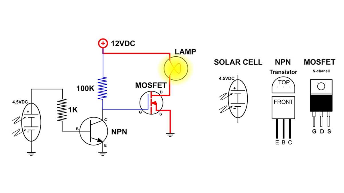 solar light circuit diagram