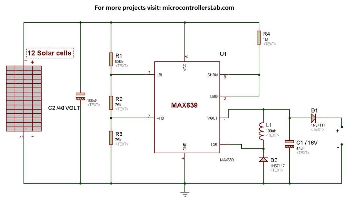 solar mobile charger circuit diagram