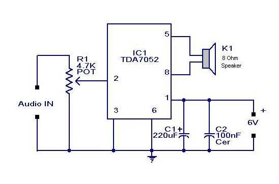 speaker amplifier circuit diagram