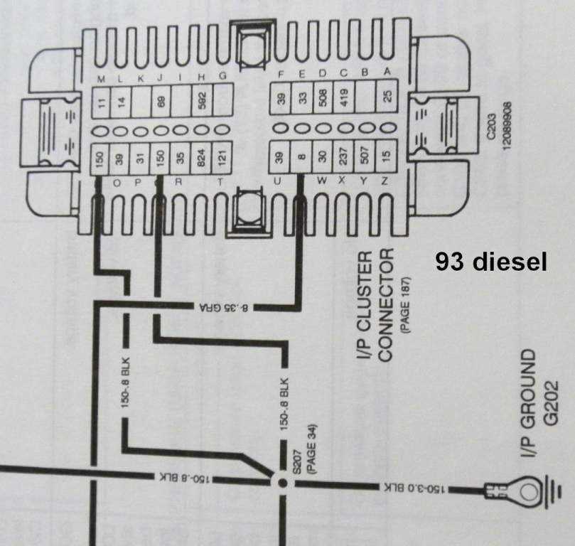 gmc truck pinout gm instrument cluster wiring diagram