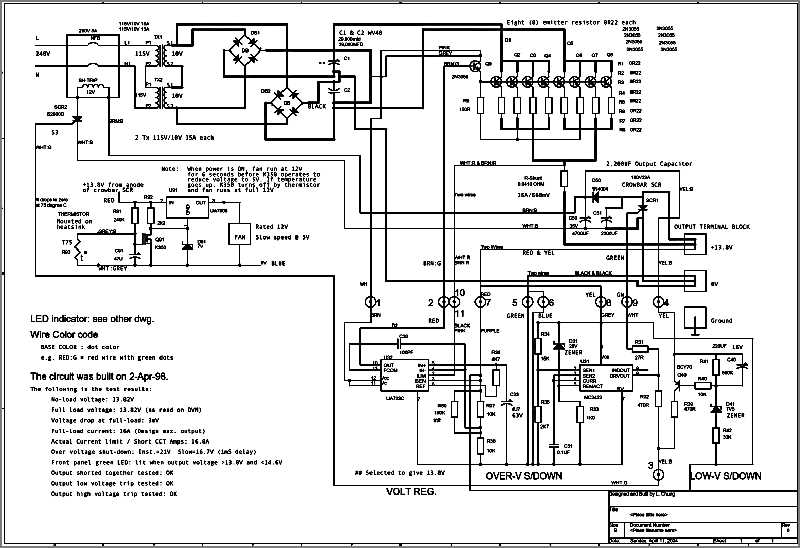 stabilized power supply circuit diagram