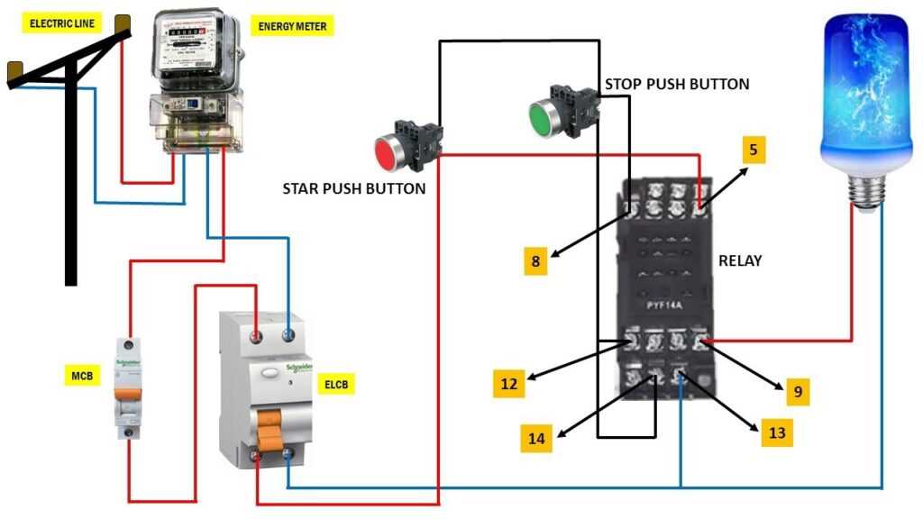start stop circuit diagram
