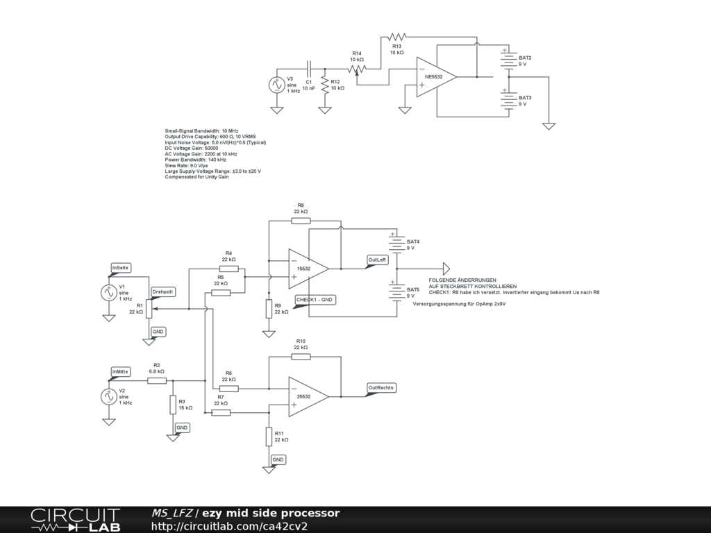 stereo to mono converter circuit diagram