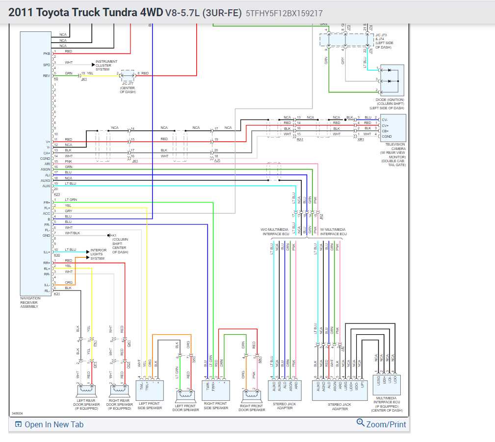 factory toyota reverse camera wiring diagram