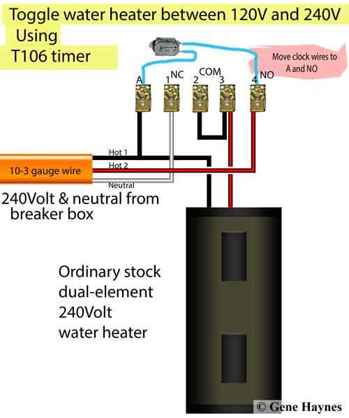 wiring diagram for hot water heater