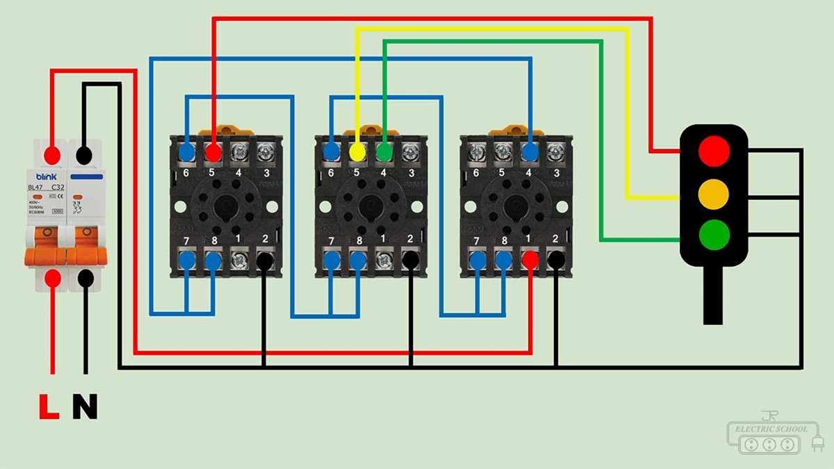 stop light schematic diagram
