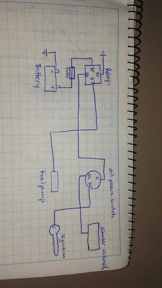 boat oil pressure safety switch schematic diagram