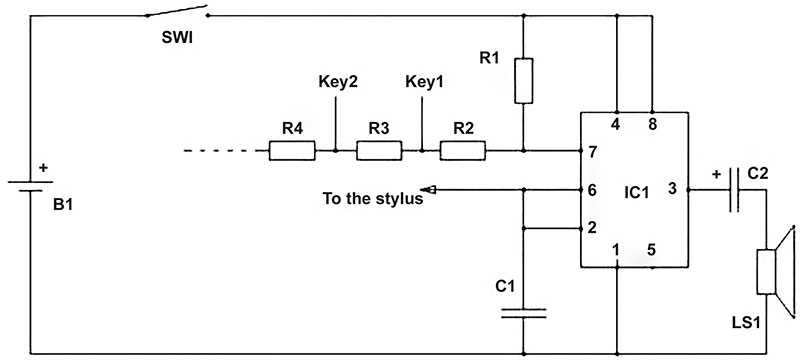 stylophone schematic diagram