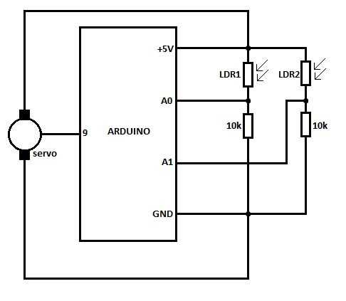 sun tracker circuit diagram