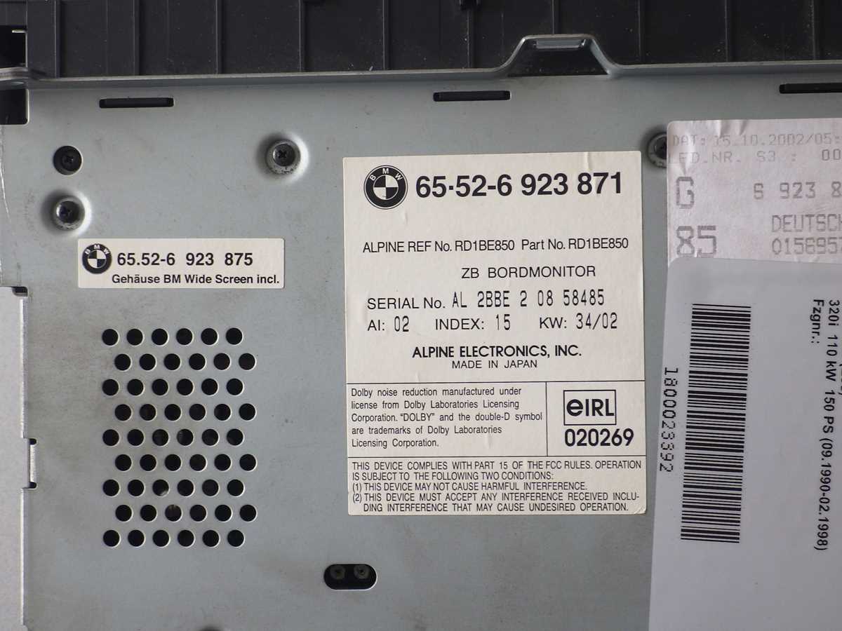 color bmw e46 radio wiring diagram