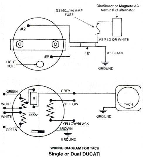 tach wiring diagram