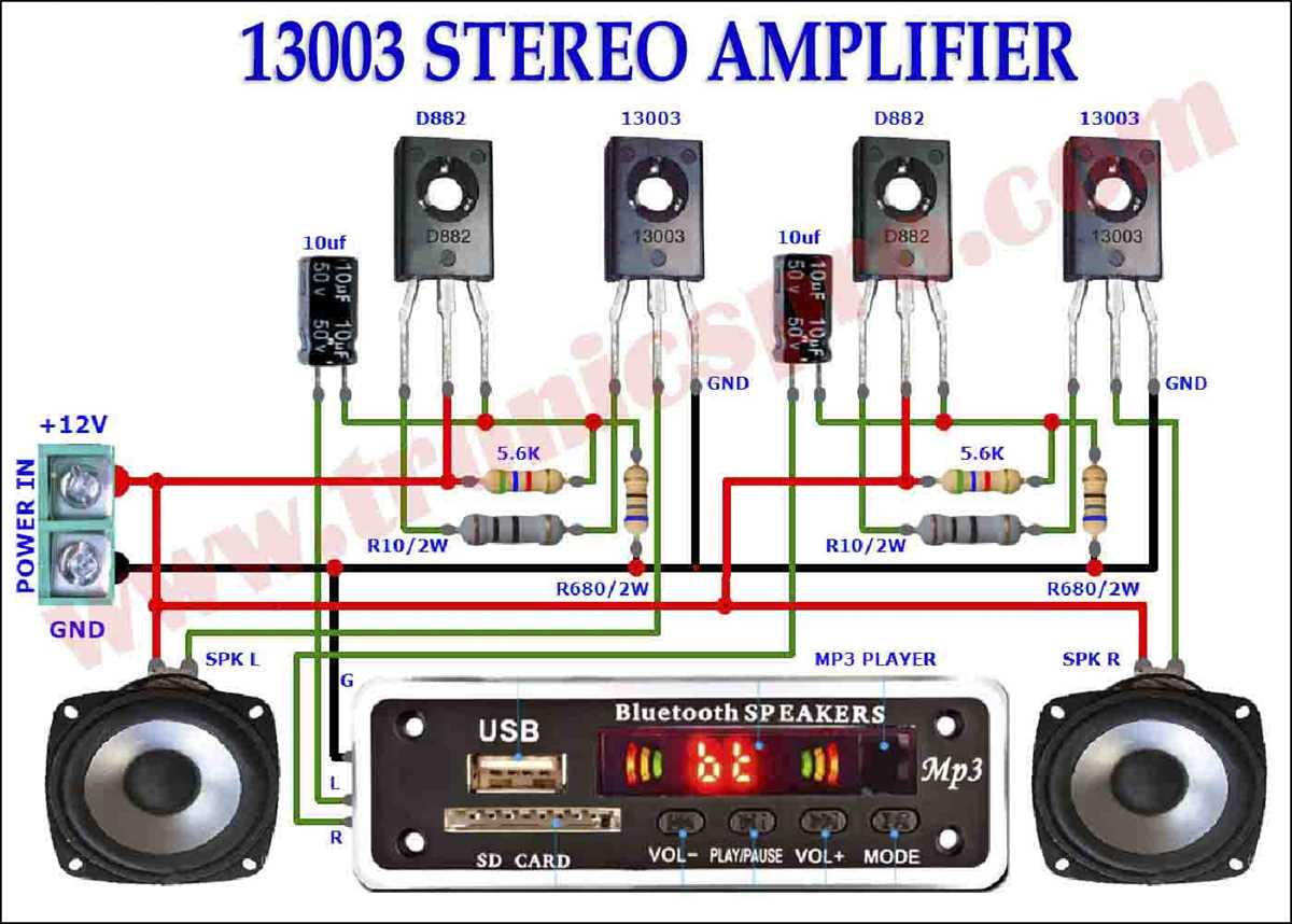 tda2005 schematic diagram