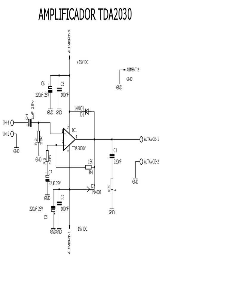 tda2030 amplifier circuit diagram tda2030 amplifier circuit diagram