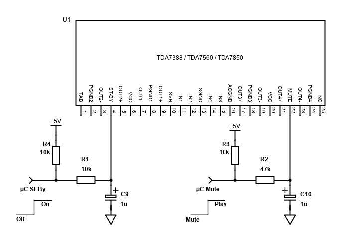 tda7560 amplifier circuit diagram